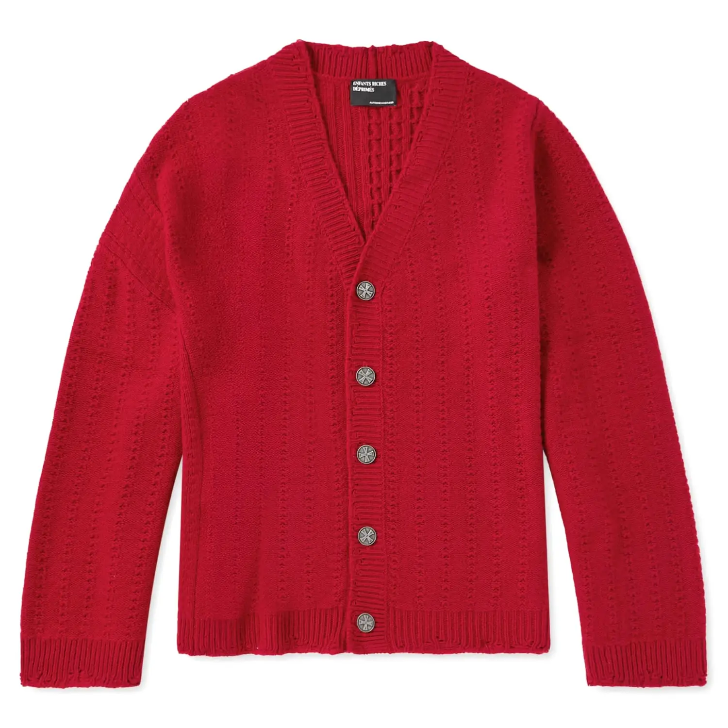 Enfants riches deprimes asymmetric cashmere cardigan