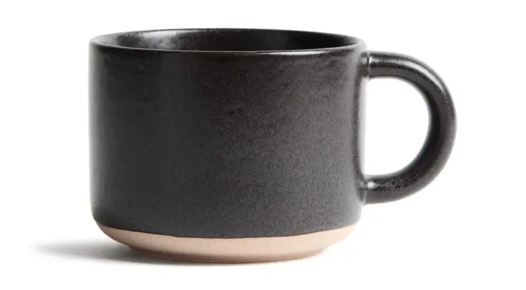 Reactive-glaze stoneware mug