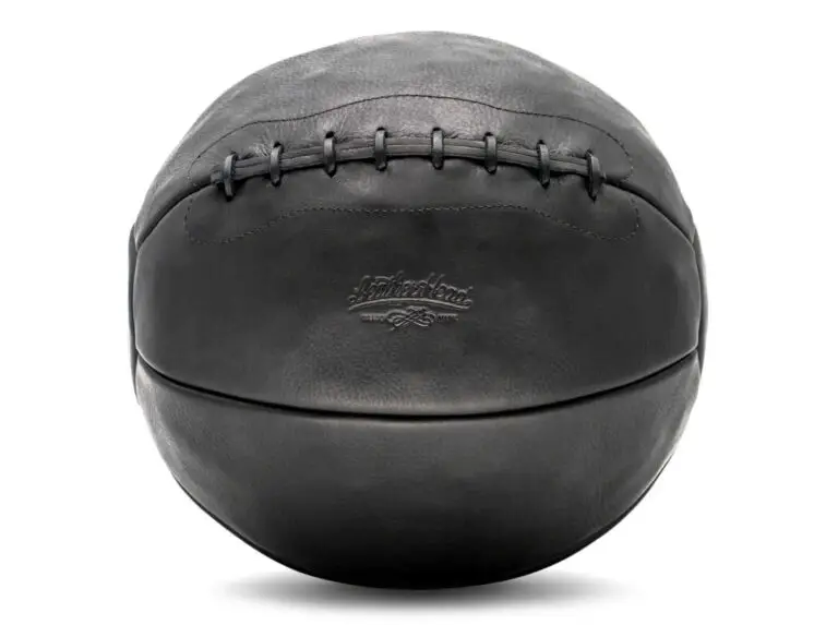 Leather medicine ball