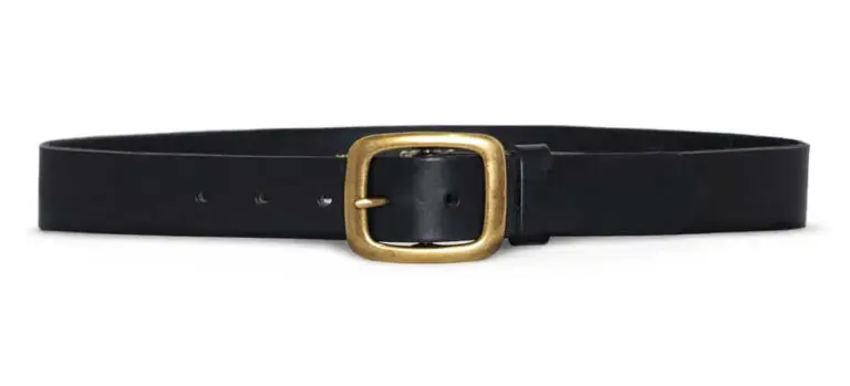 Rectangle center-bar buckle belt