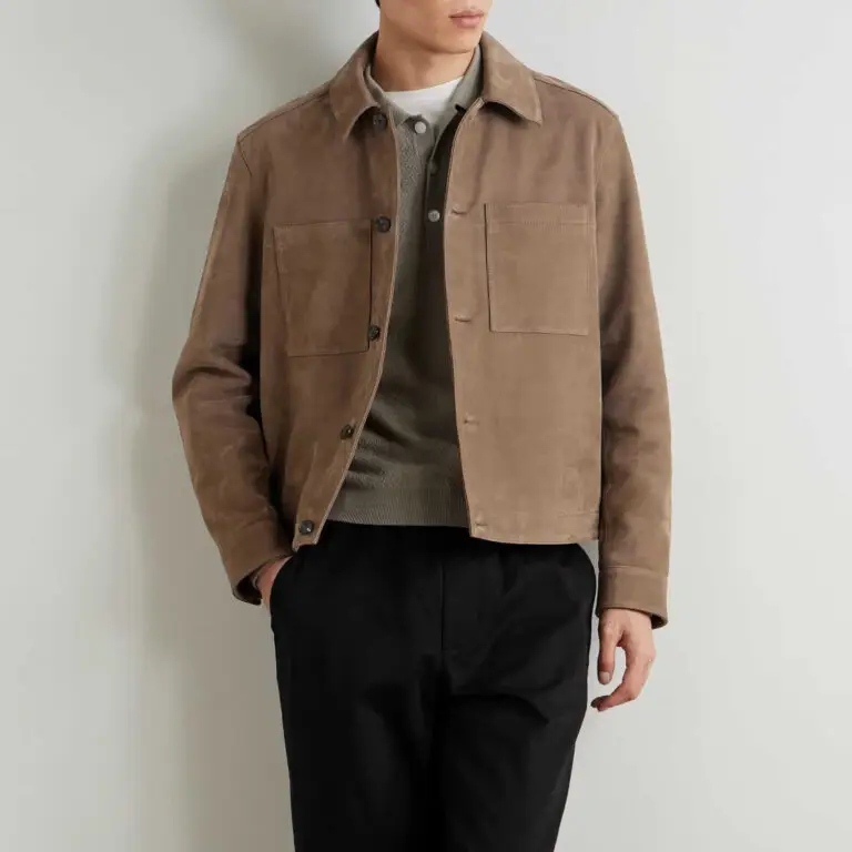 Mr P. - Suede Overshirt - Men - Brown - XXL