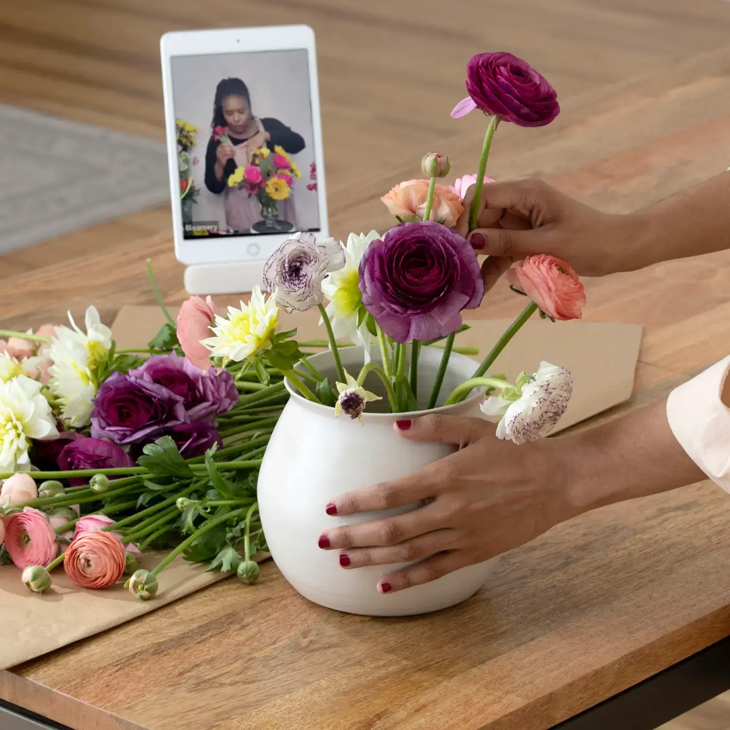 Nsombi woodson flower arranging workshop