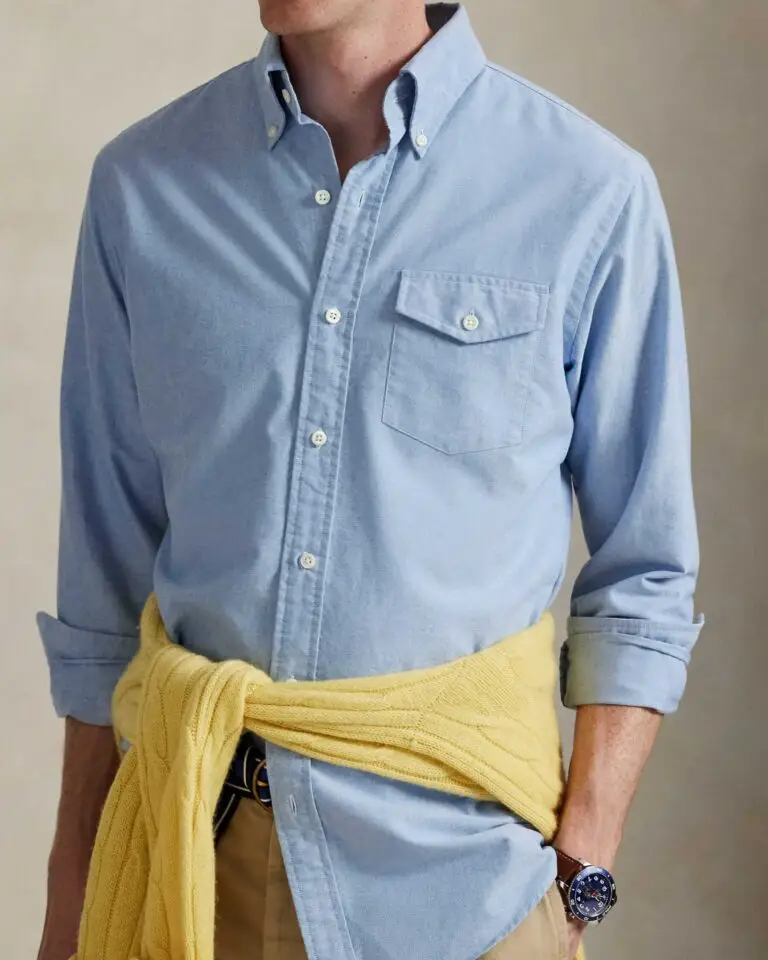 Polo Ralph Lauren Classic Fit Oxford Shirt Men's Clothing Navy: MD