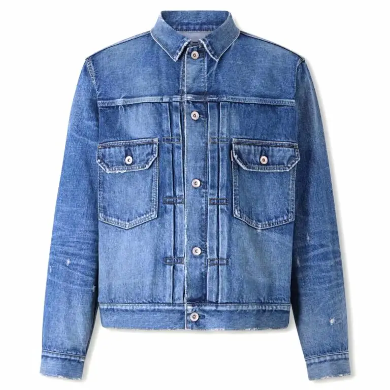 Sacai x BEYONDEXX Distressed jean jacket