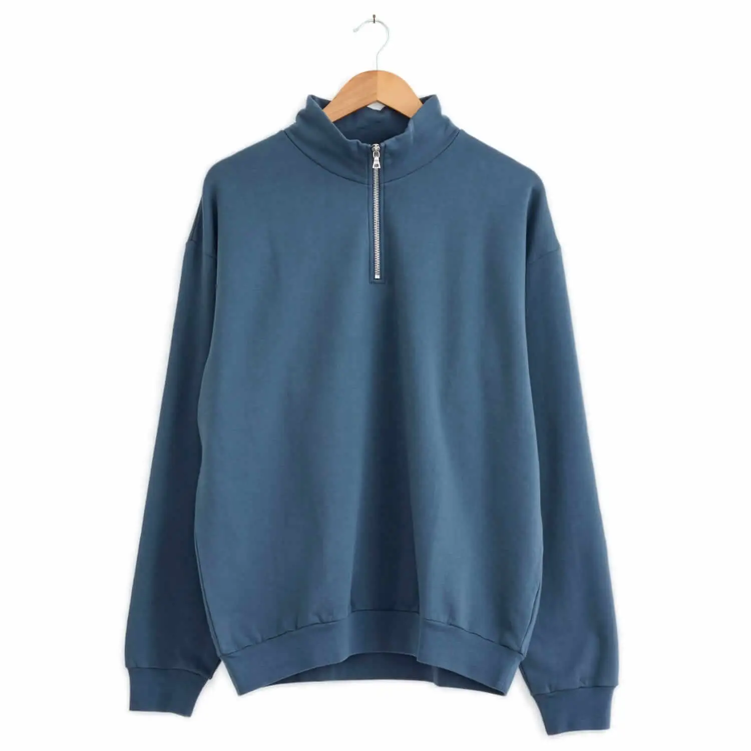 Auralee high gauge zip pullover