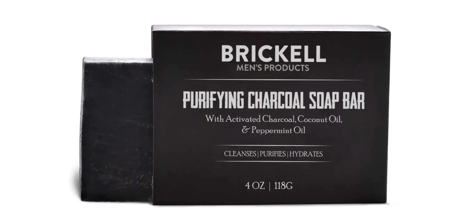 Brickell purifying charcoal soap