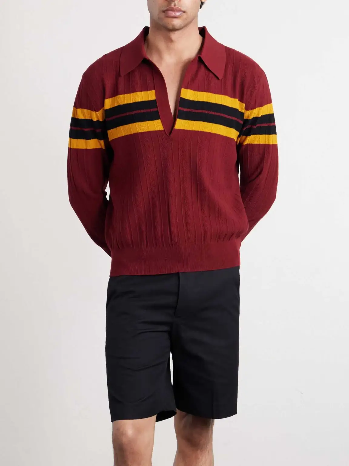 Dries van noten maona knit polo