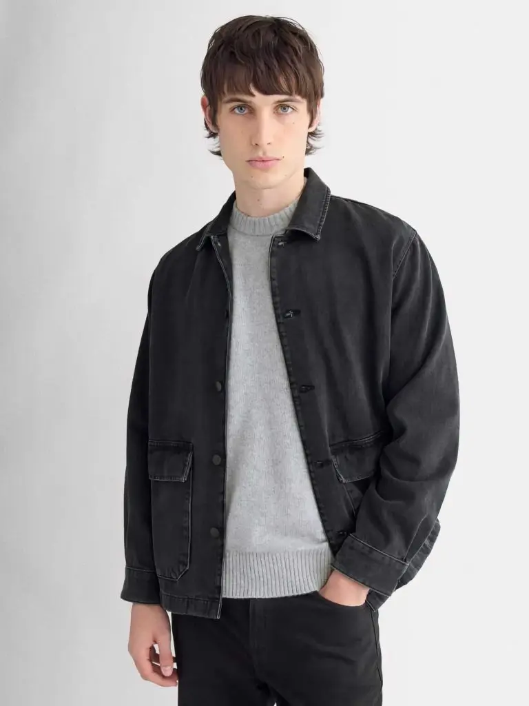 Denim shacket