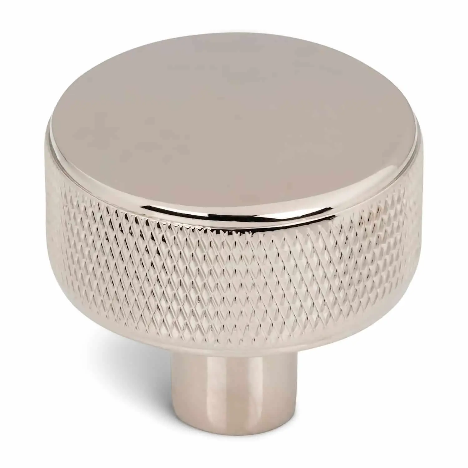 Ferguson home polished nickel knurled knob