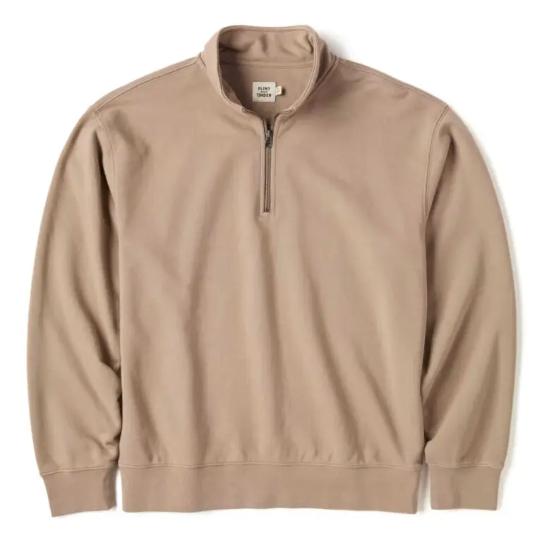 Midweight Terry Half-Zip Sweatshirt