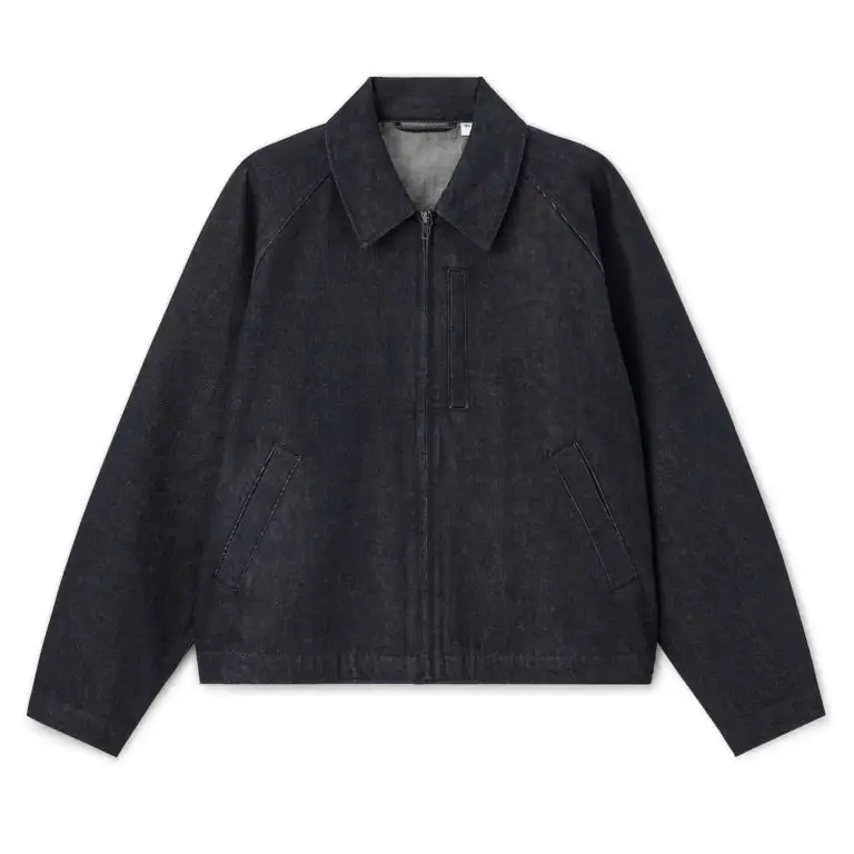 Denim zip-up jacket