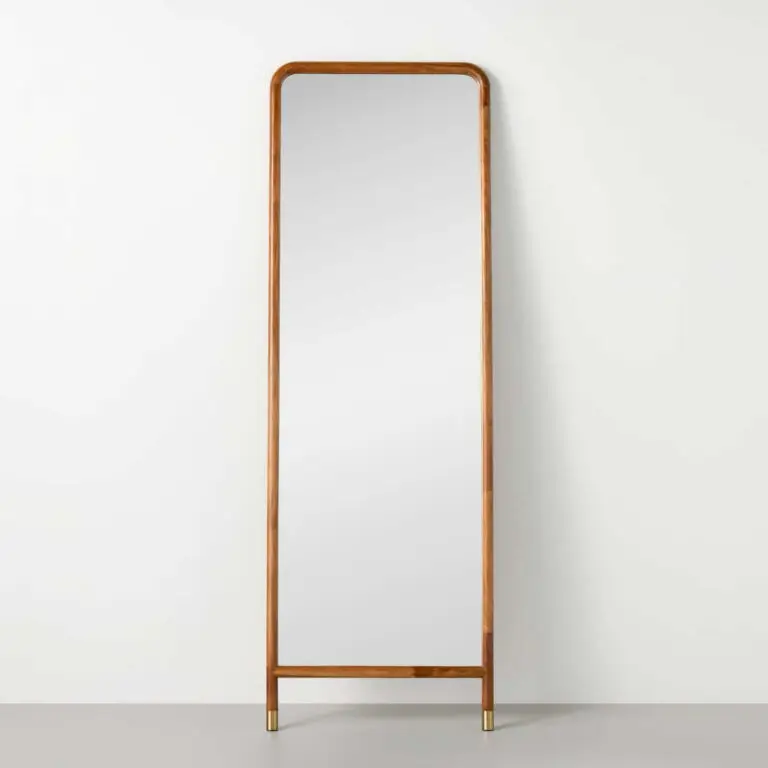 Hearth & Hand Wood and brass mirror