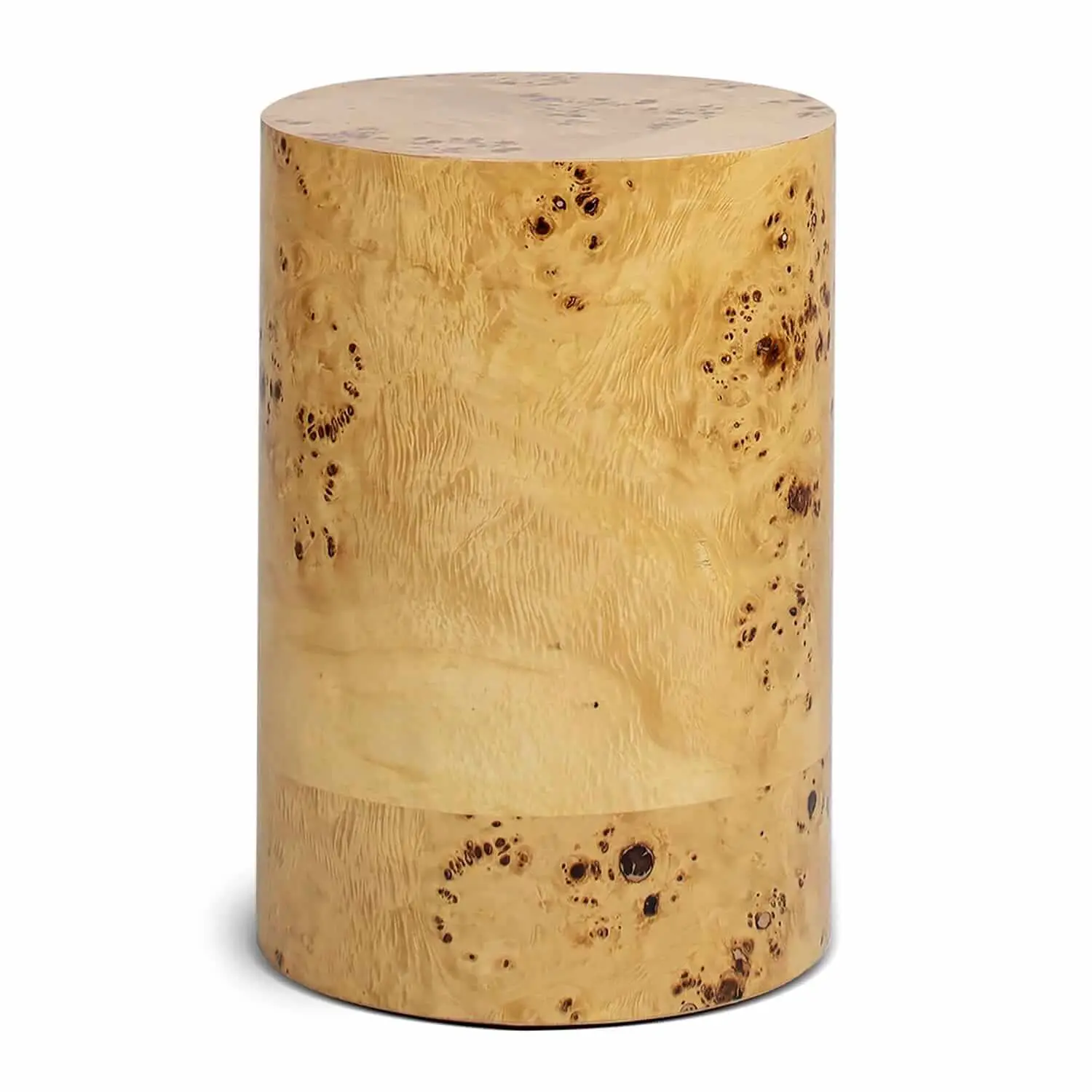 Jennifer taylor nebula burl wood pillar table