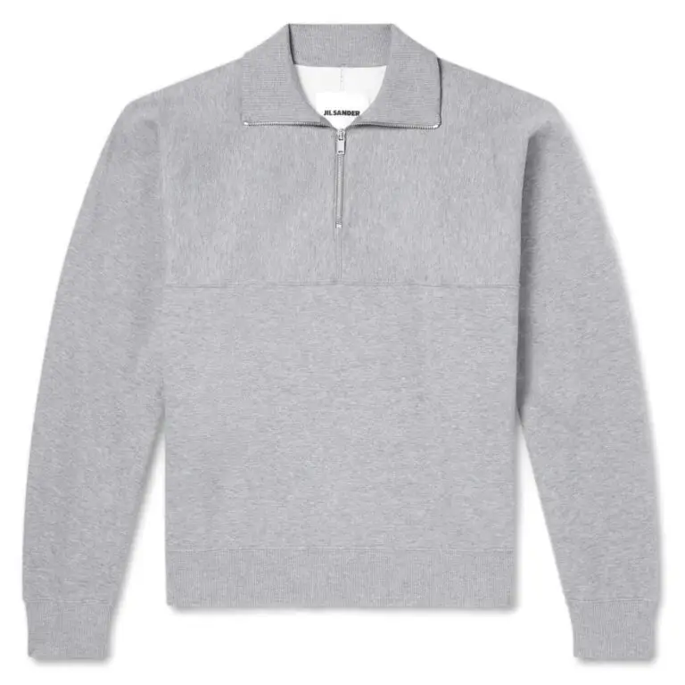 Jil Sander Jersey half-zip sweatshirt