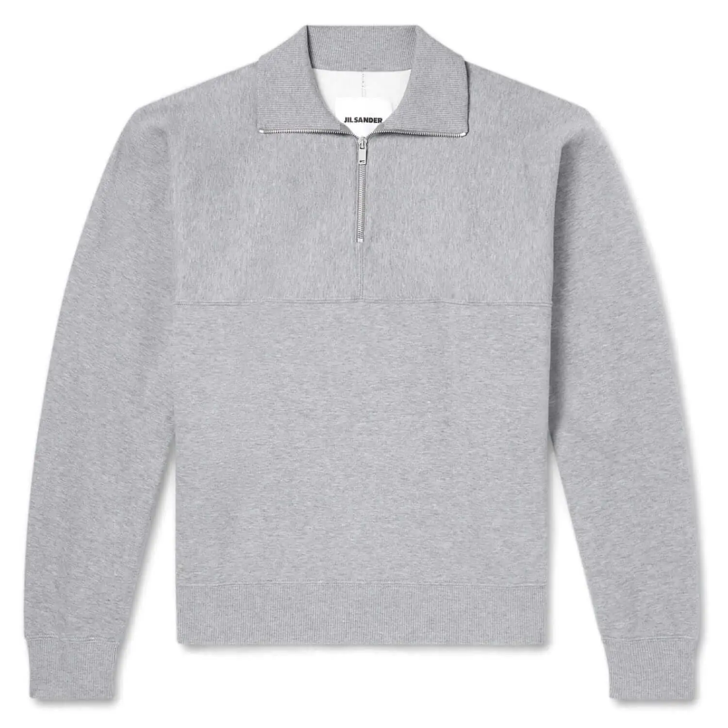 Jil sander jersey half zip sweatshirt