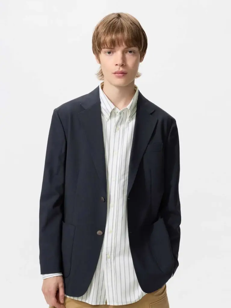 UNIQLO Men's AirSense Blazer, Navy,