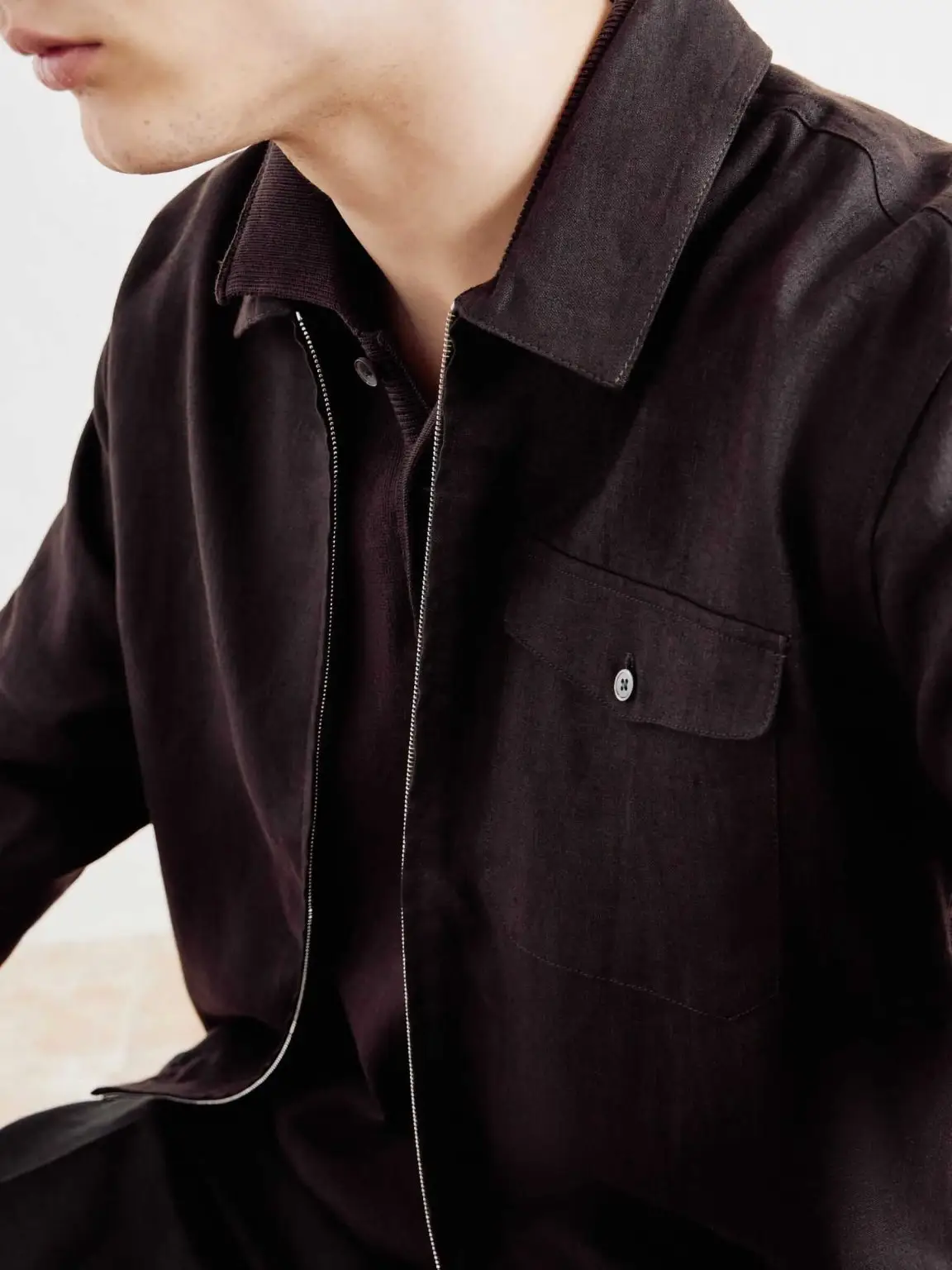 Mr P. Linen shirt jacket
