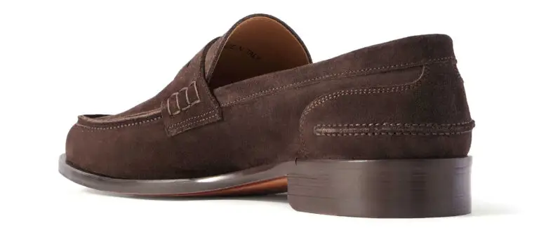 Mr P. - Split-Toe Suede Penny Loafers - Men - Brown - UK 12