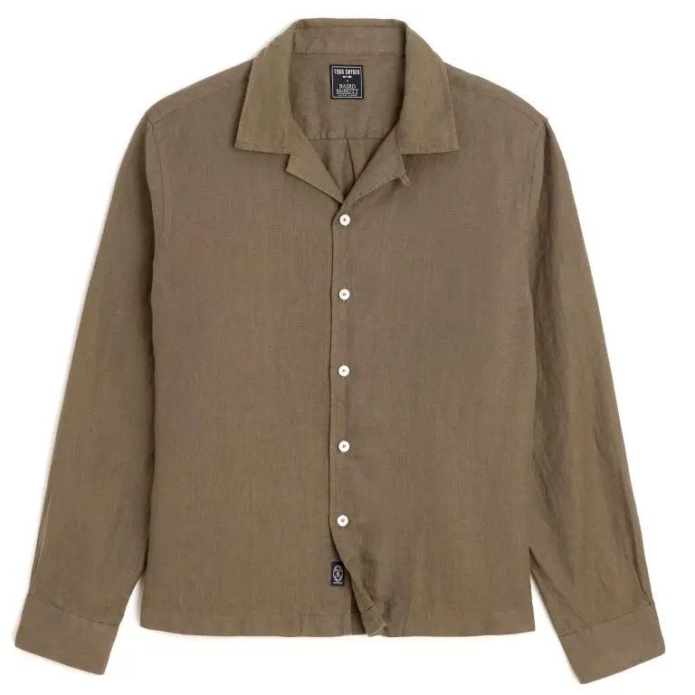 Cropped linen shirt