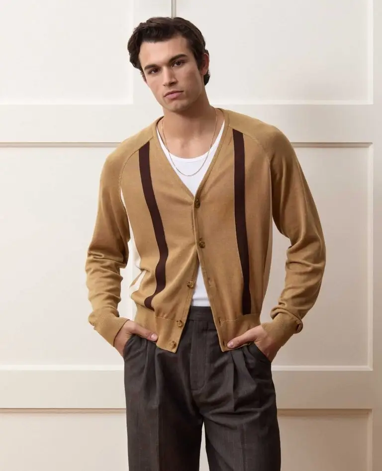 Silk-cotton cardigan