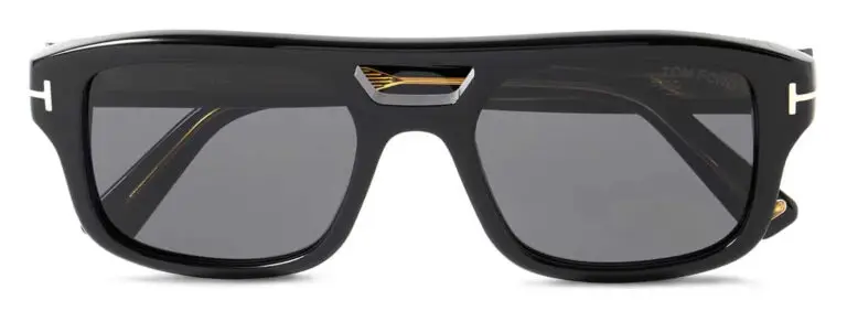 TOM FORD - Navigator Aviator-Style Acetate Sunglasses - Men - Black