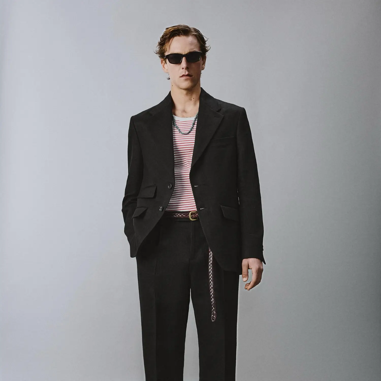 Aaron Levine x ZARA Linen twill suit jacket