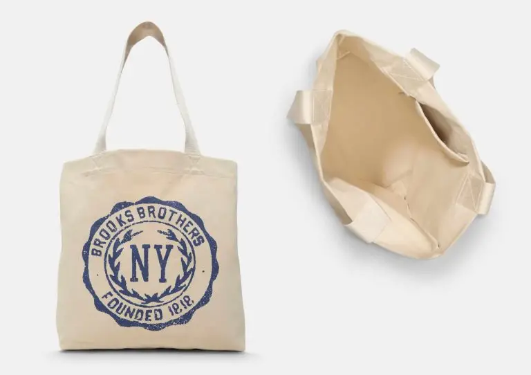 Brooks Brothers Tribeca Cotton Canvas Tote Bag in Natural at Nordstrom