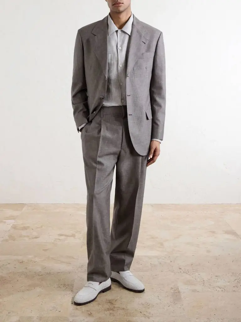 Brunello Cucinelli - Hemp, Linen and Cotton-Blend Shirt - Men - Gray - XXL