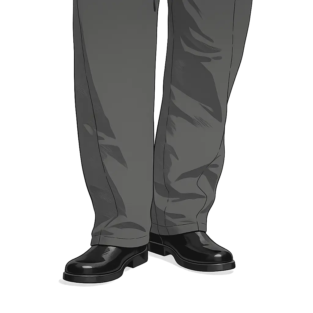 How to wear mens barrel pant example illustration