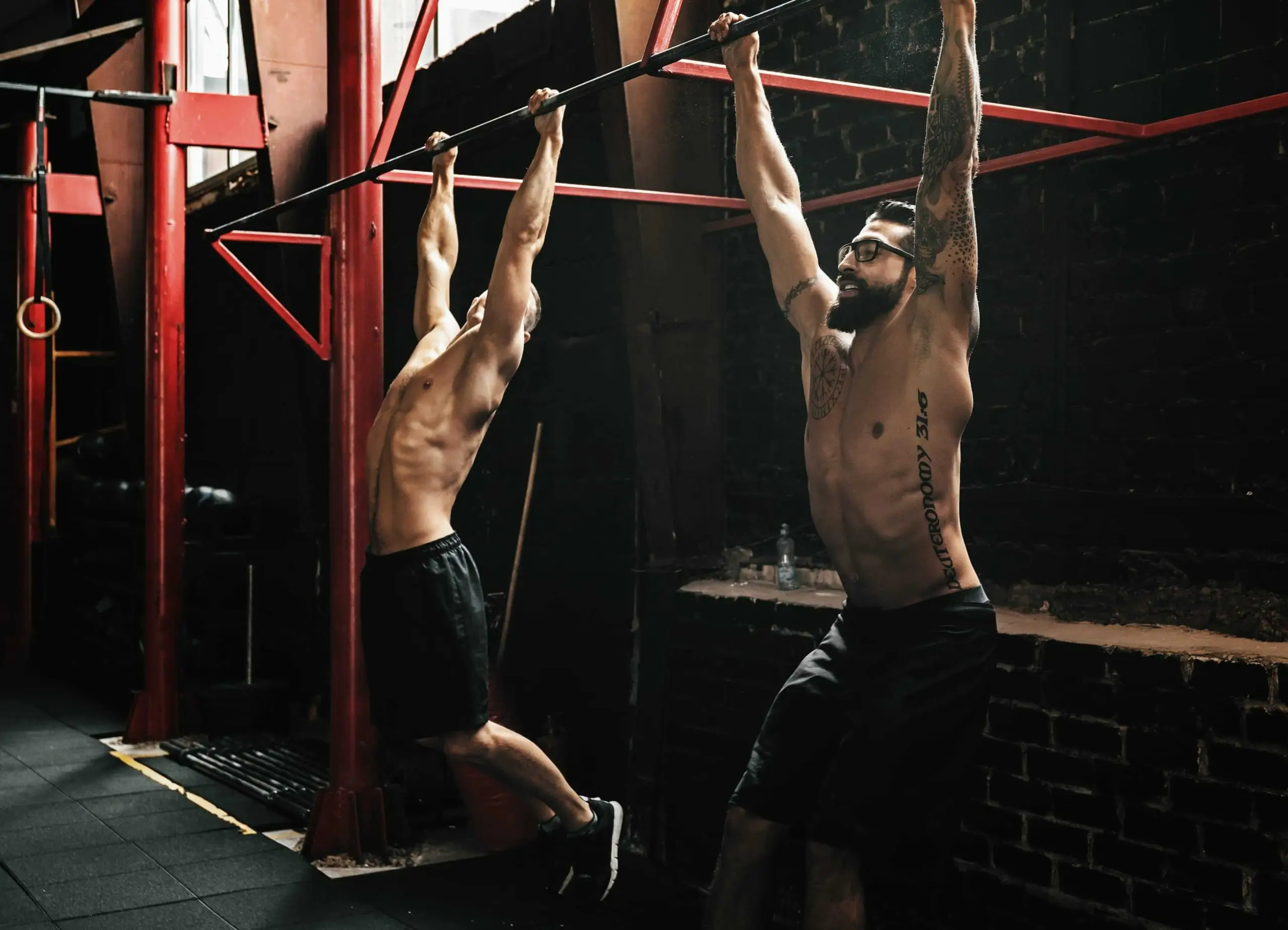 Men pull-up exercise