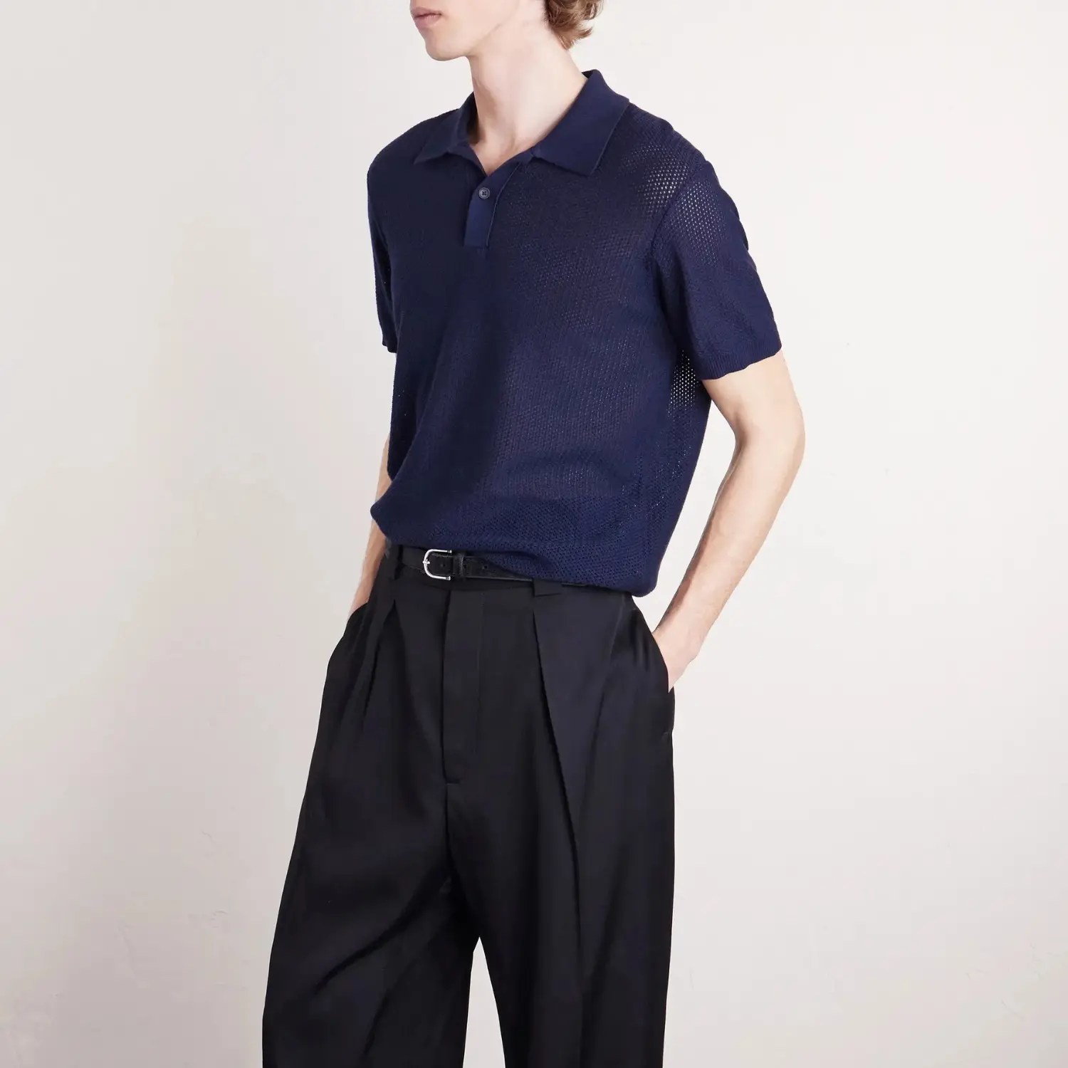 Mr P. Honeycomb knit polo
