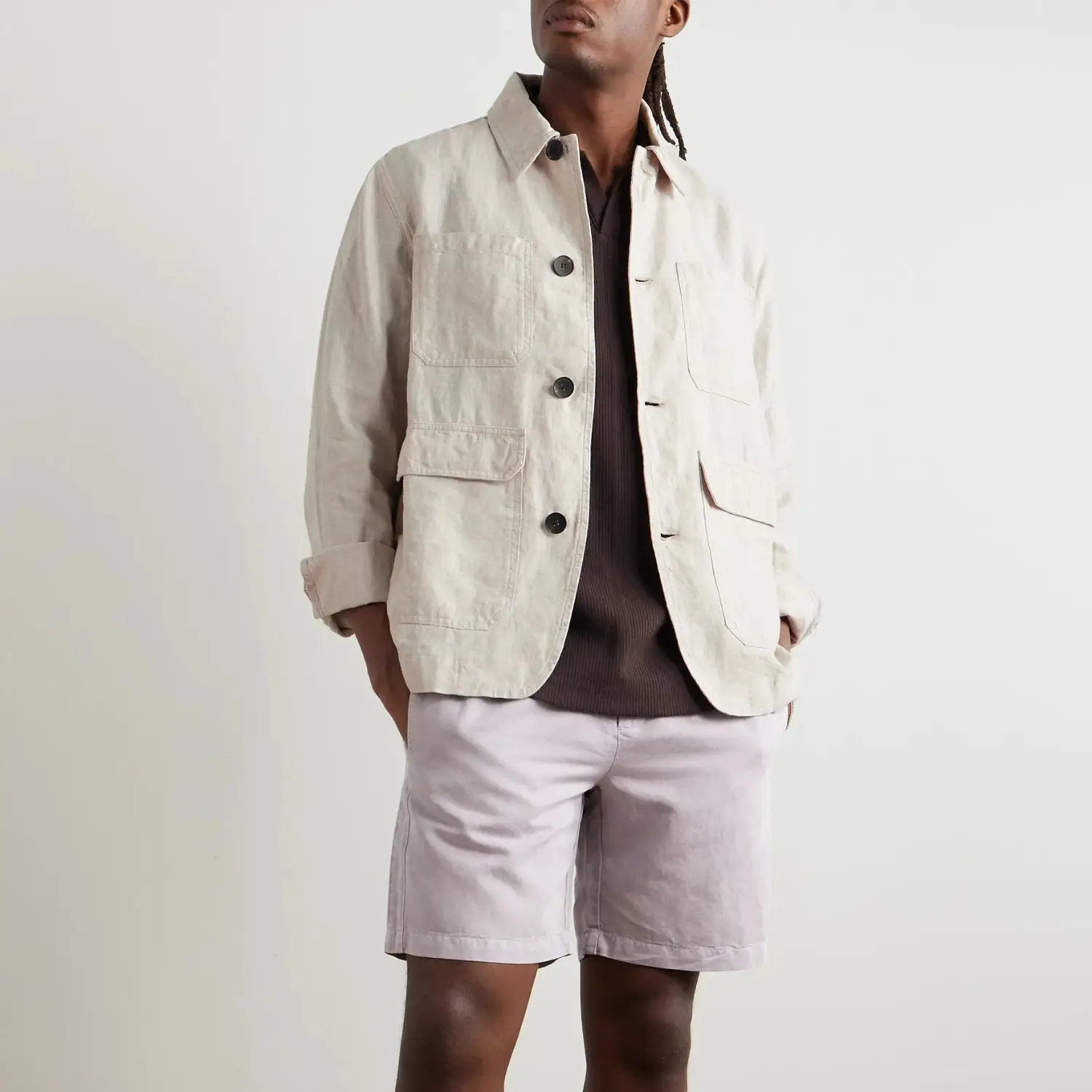 Mr P. Linen overshirt