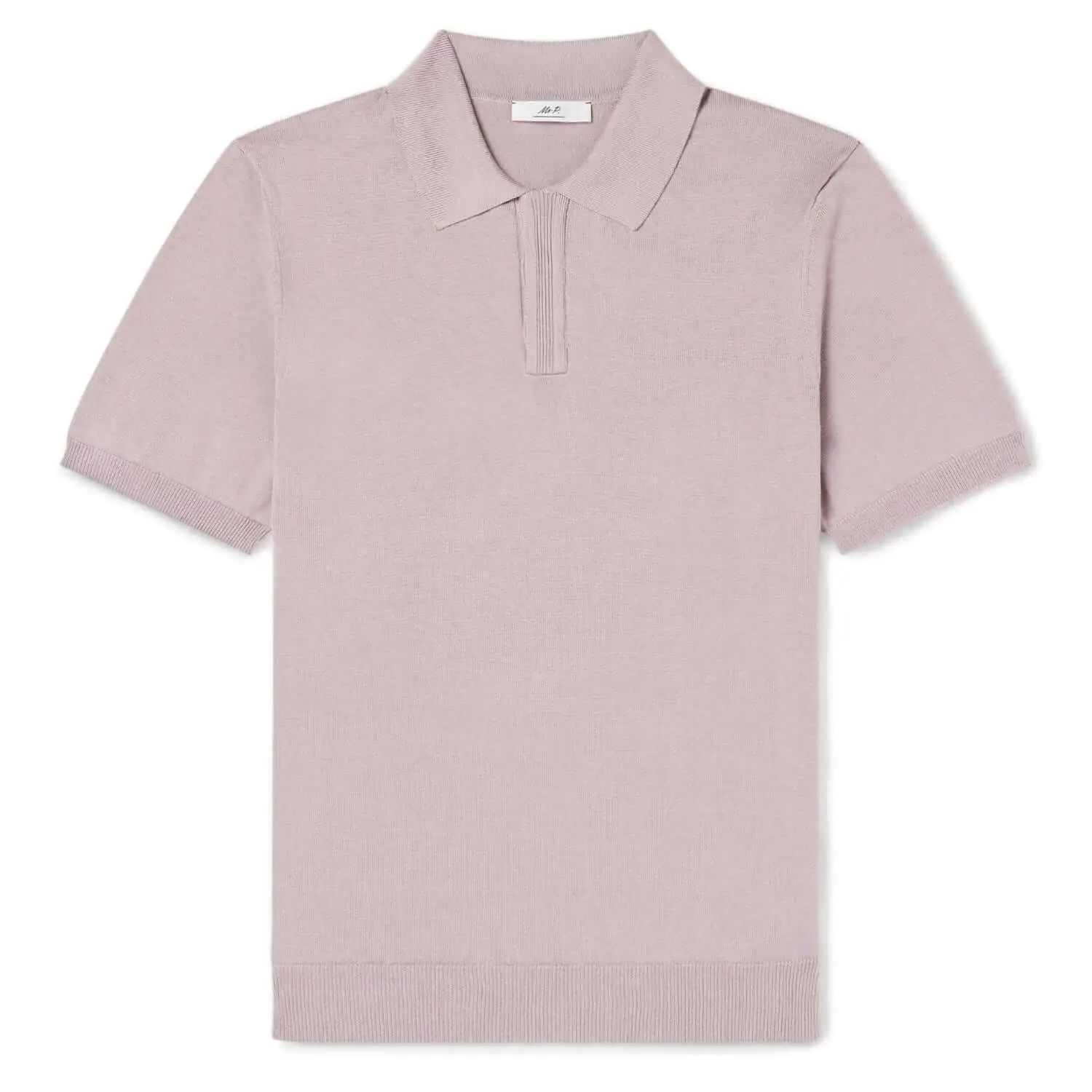 Mr P. Silk and cotton knit polo