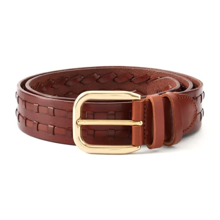 Charvet - 3cm Leather-Trimmed Woven Cord Belt - Men - Gray - EU 95