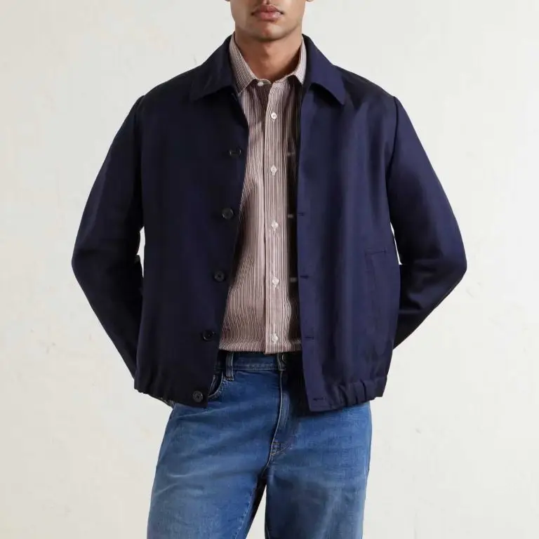Slowear - Wool and Linen-Blend Bomber - Men - Blue - IT 54