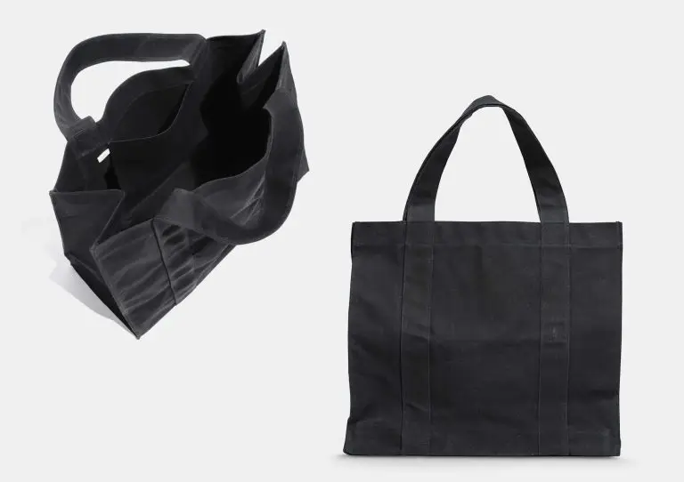 Waxed canvas tote