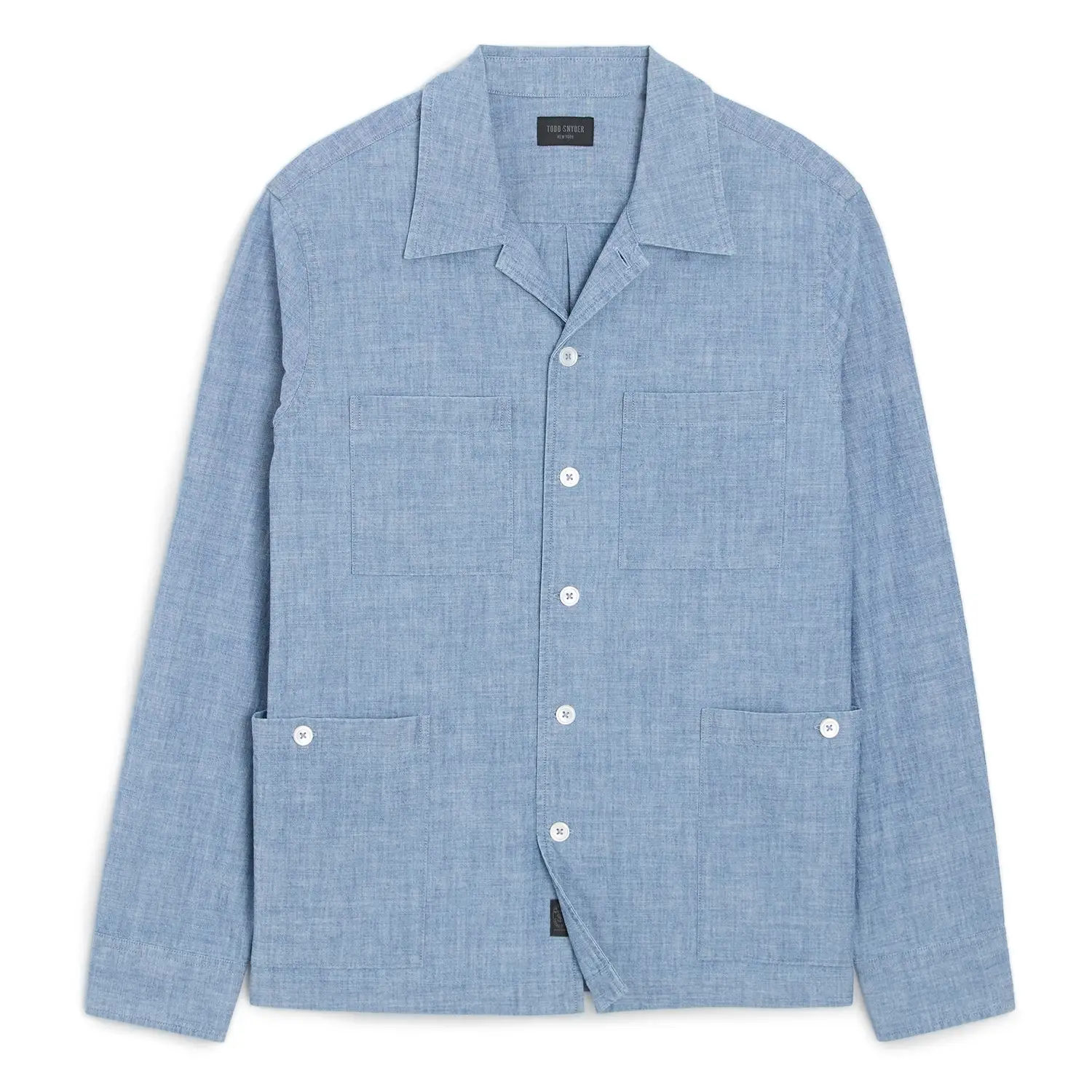 Todd snyder guayabera chambray shirt
