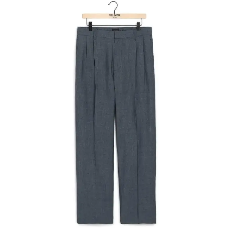 Italian wool-linen trouser