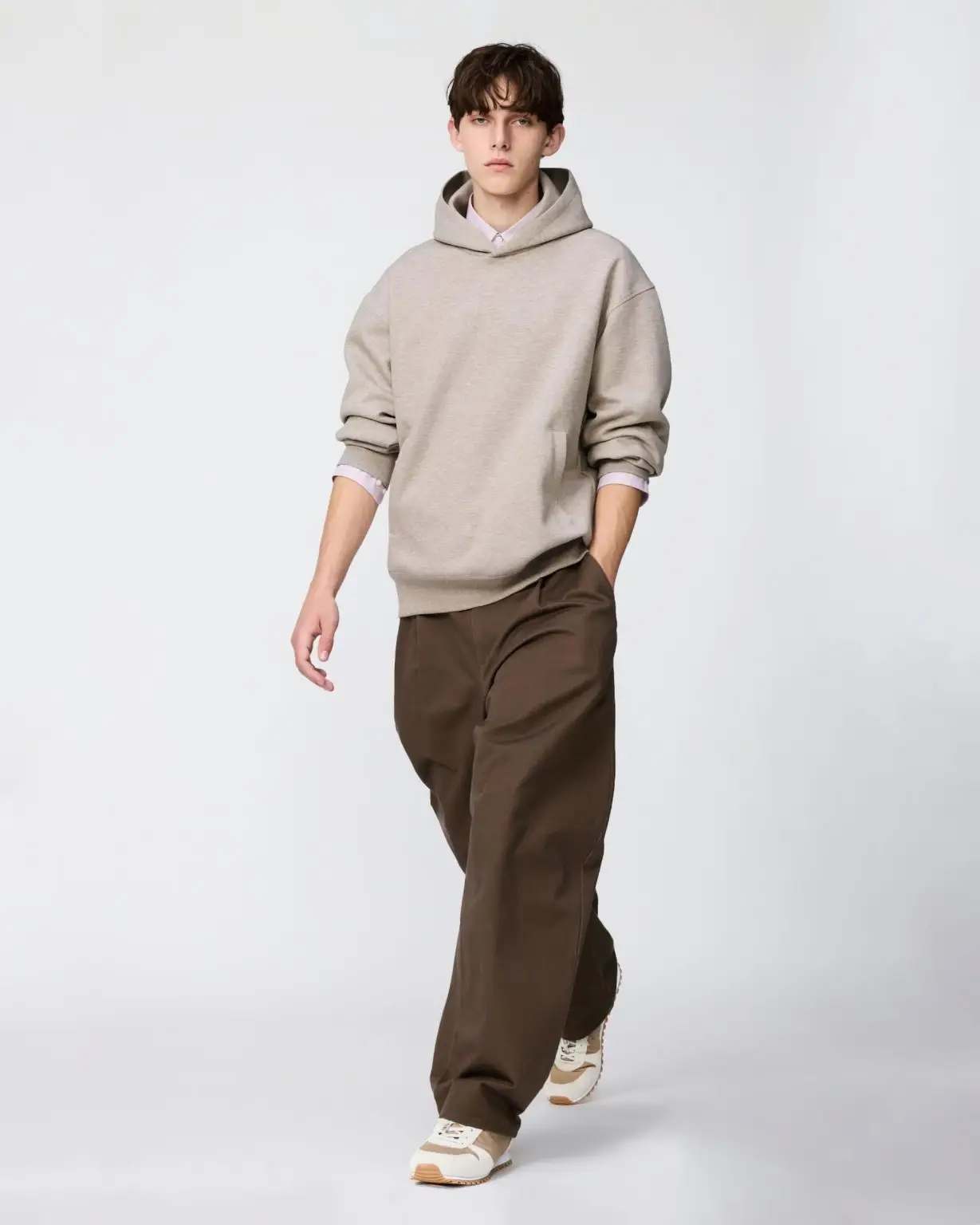 Uniqlo : c cotton twill barrel pant