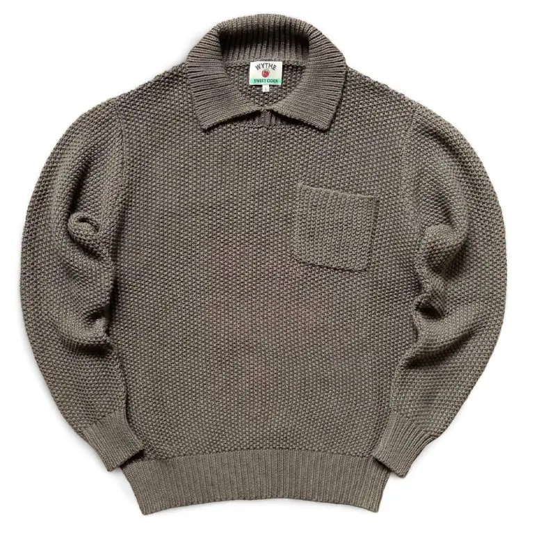 Wythe Moss stitch polo