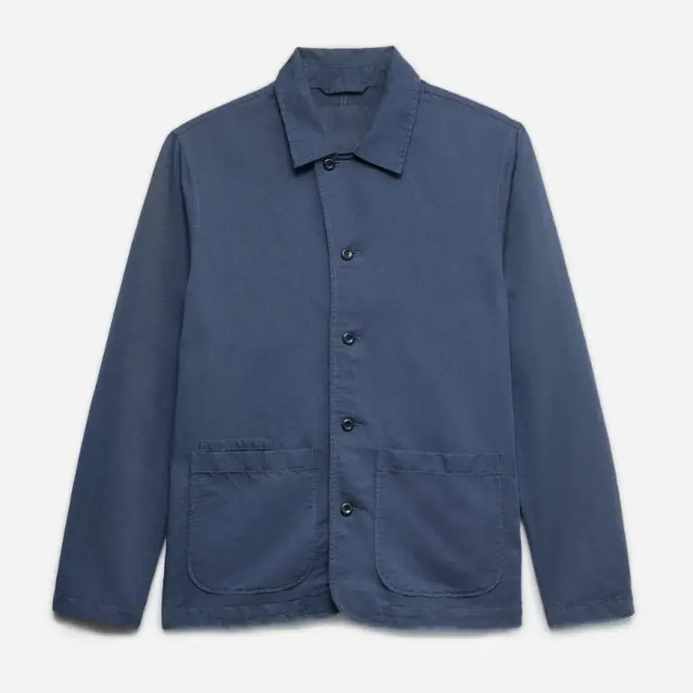 Linen cotton shirt jacket