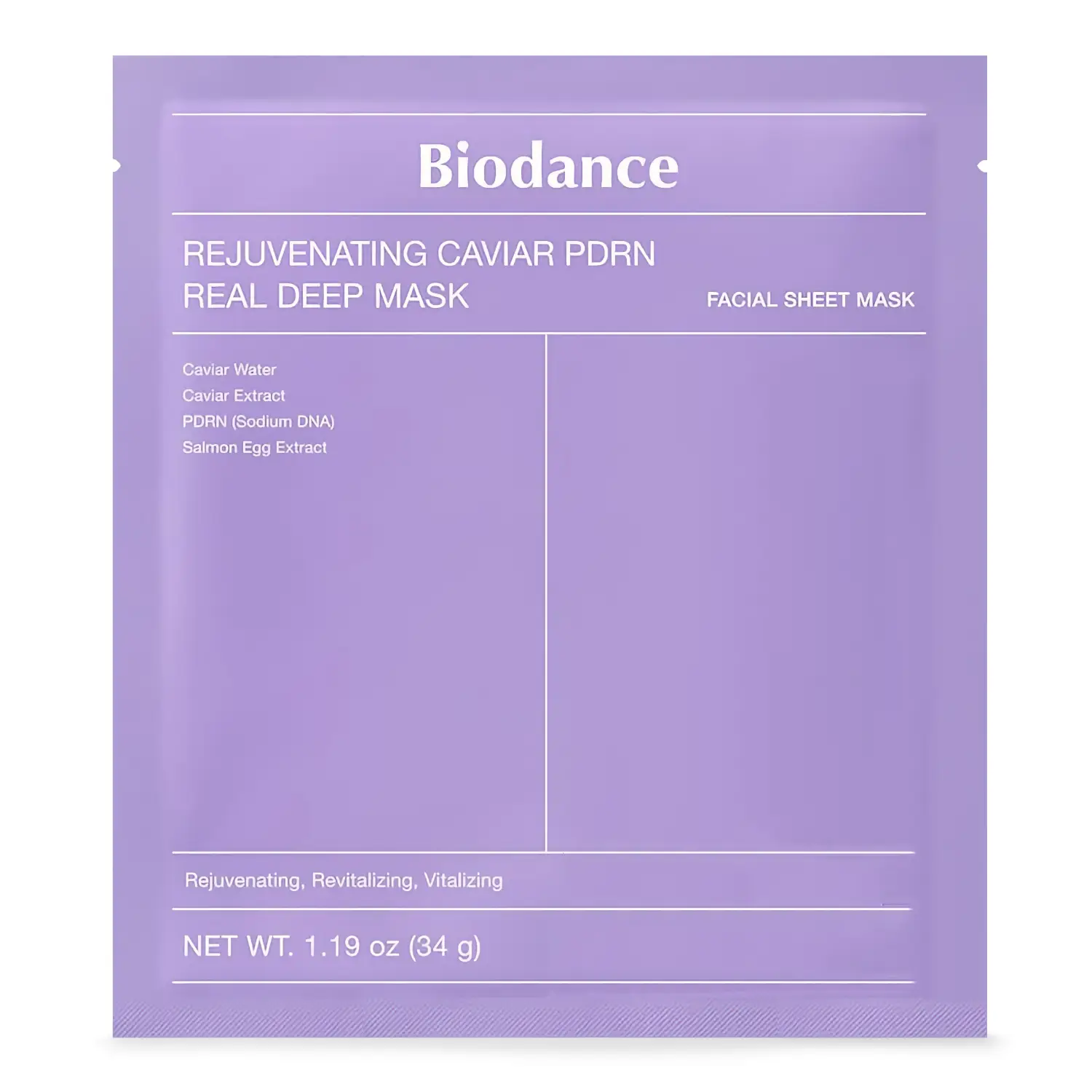 Biodance rejuvenating caviar pdrn sheet masks