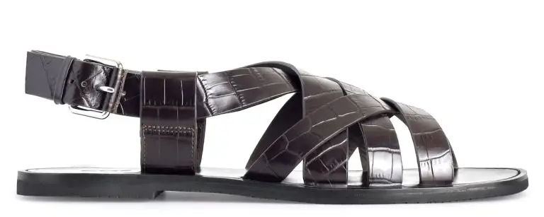 Embossed fisherman sandal