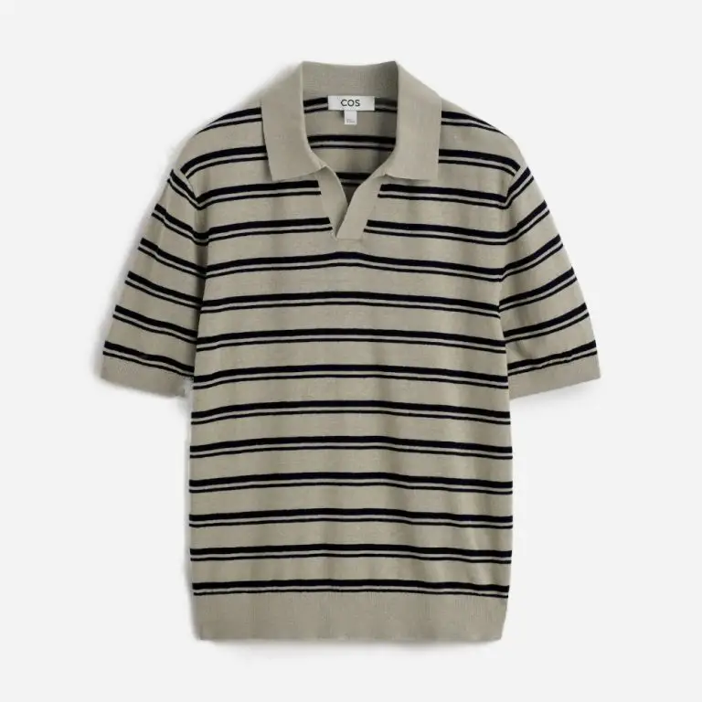 Knitted Linen Polo Shirt