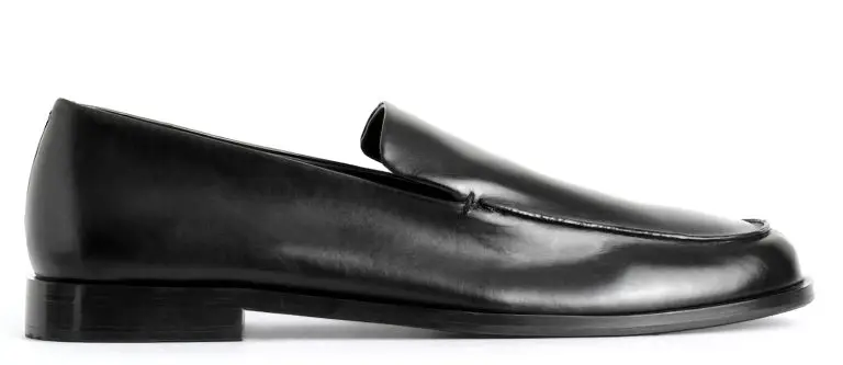 Polished-Leather Loafers
