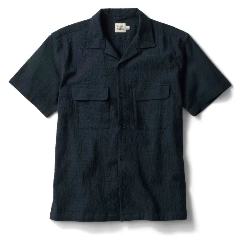 Seersucker Keys Camp Shirt