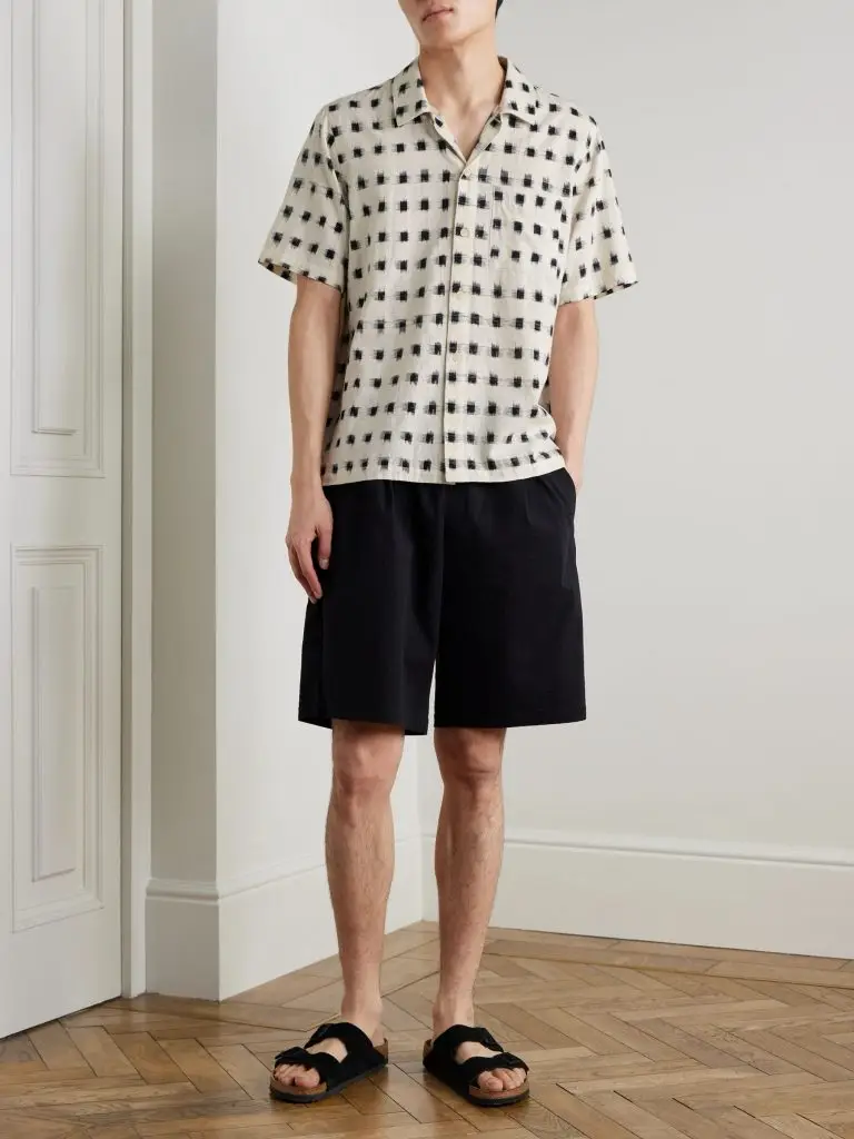 Folk - Gabe Printed Linen and Cotton-Blend Shirt - Men - White - XL