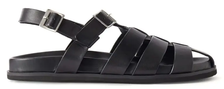Grenson - Quinton Leather Fisherman Sandals - Men - Black - UK 9