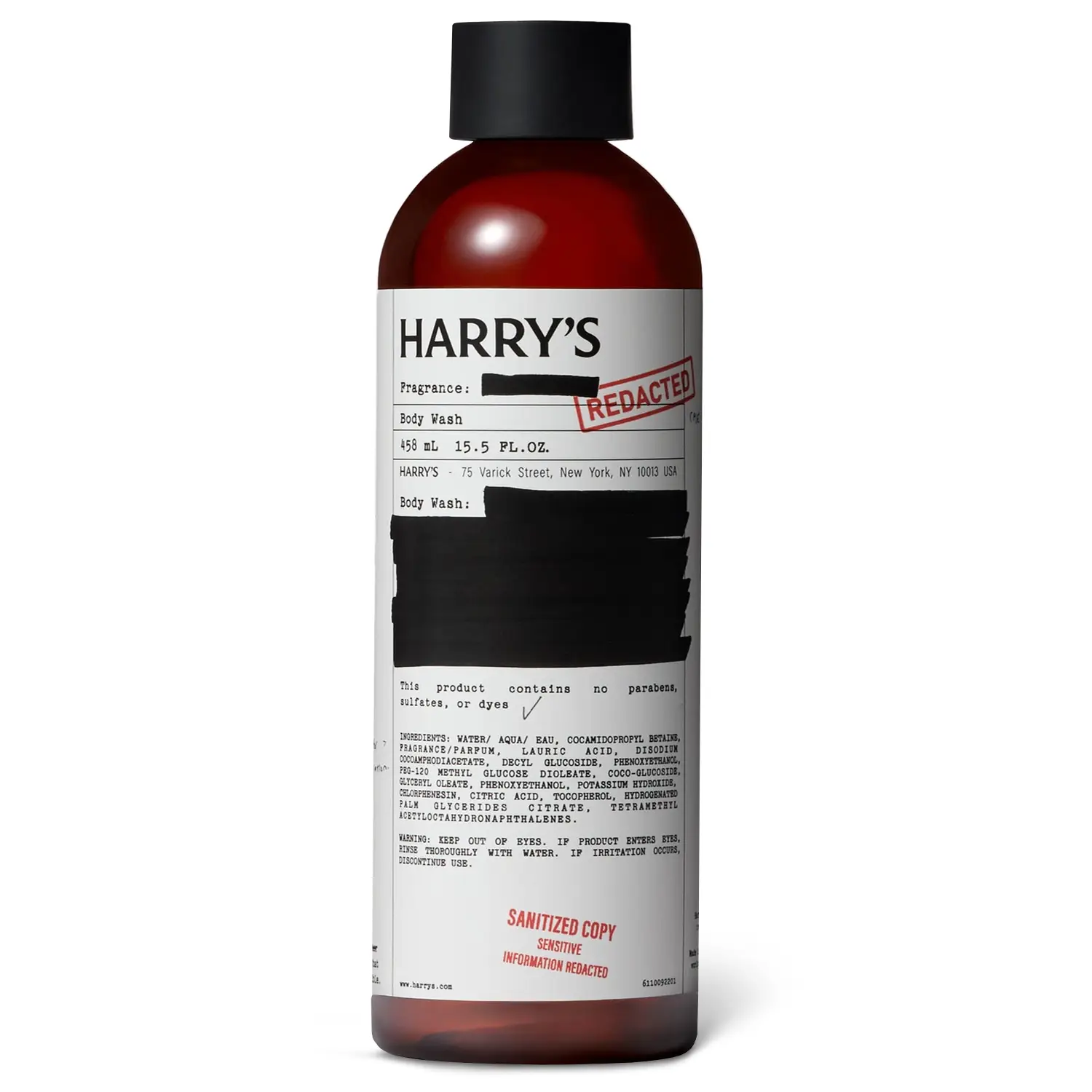 Harry's Redacted body wash