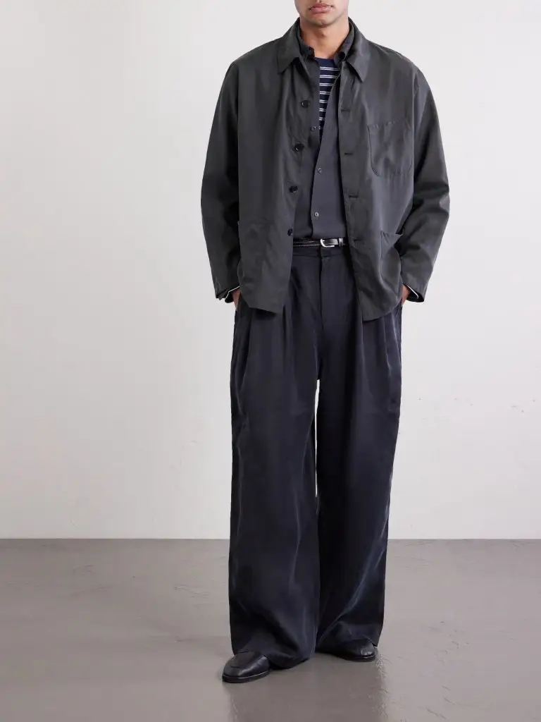 Kaptain Sunshine - Silk-Gabardine Blouson Jacket - Men - Black - 4